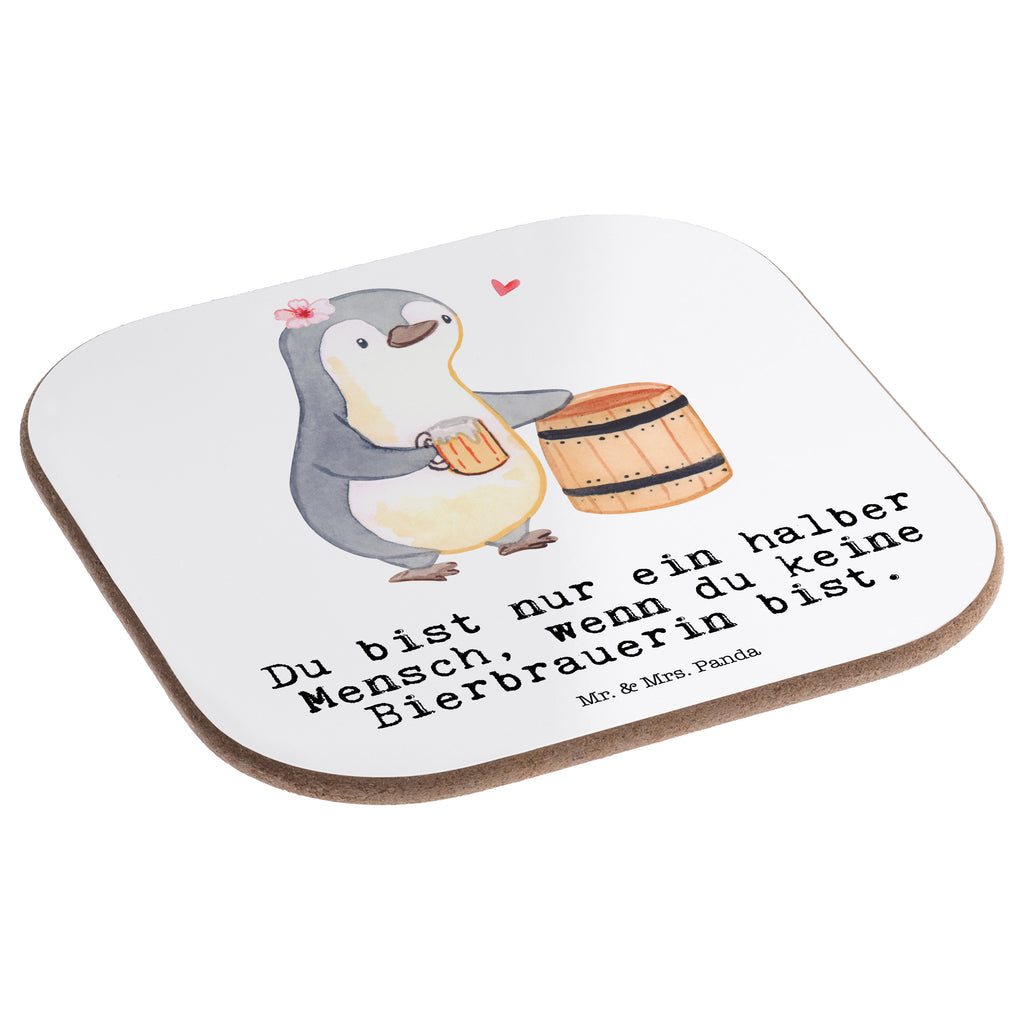 Quadratische Untersetzer Bierbrauerin mit Herz Bierdeckel, Glasuntersetzer, Untersetzer Gläser, Getränkeuntersetzer, Beruf, Ausbildung, Jubiläum, Abschied, Rente, Kollege, Kollegin, Geschenk, Schenken, Arbeitskollege, Mitarbeiter, Firma, Danke, Dankeschön, Bierbrauerin, Biertrinkerin, Bierkennerin, Biergeschenk, Hobbybrauen, Heimbrauen, Selbstbrauen, Bierliebe, Bierfass