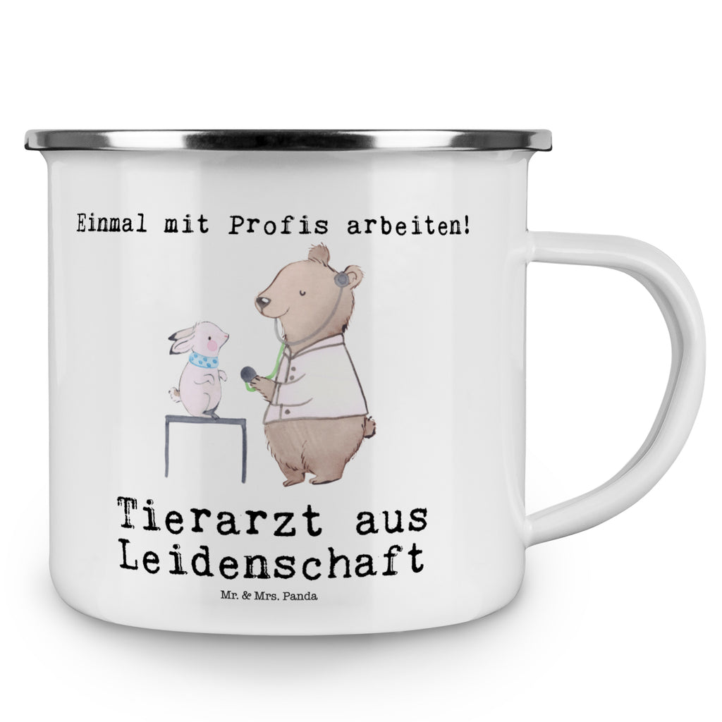 Camping Emaille Tasse Tierarzt aus Leidenschaft Campingtasse, Trinkbecher, Metalltasse, Outdoor Tasse, Emaille Trinkbecher, Blechtasse Outdoor, Emaille Campingbecher, Edelstahl Trinkbecher, Metalltasse für Camping, Kaffee Blechtasse, Camping Tasse Metall, Beruf, Ausbildung, Jubiläum, Abschied, Rente, Kollege, Kollegin, Geschenk, Schenken, Arbeitskollege, Mitarbeiter, Firma, Danke, Dankeschön