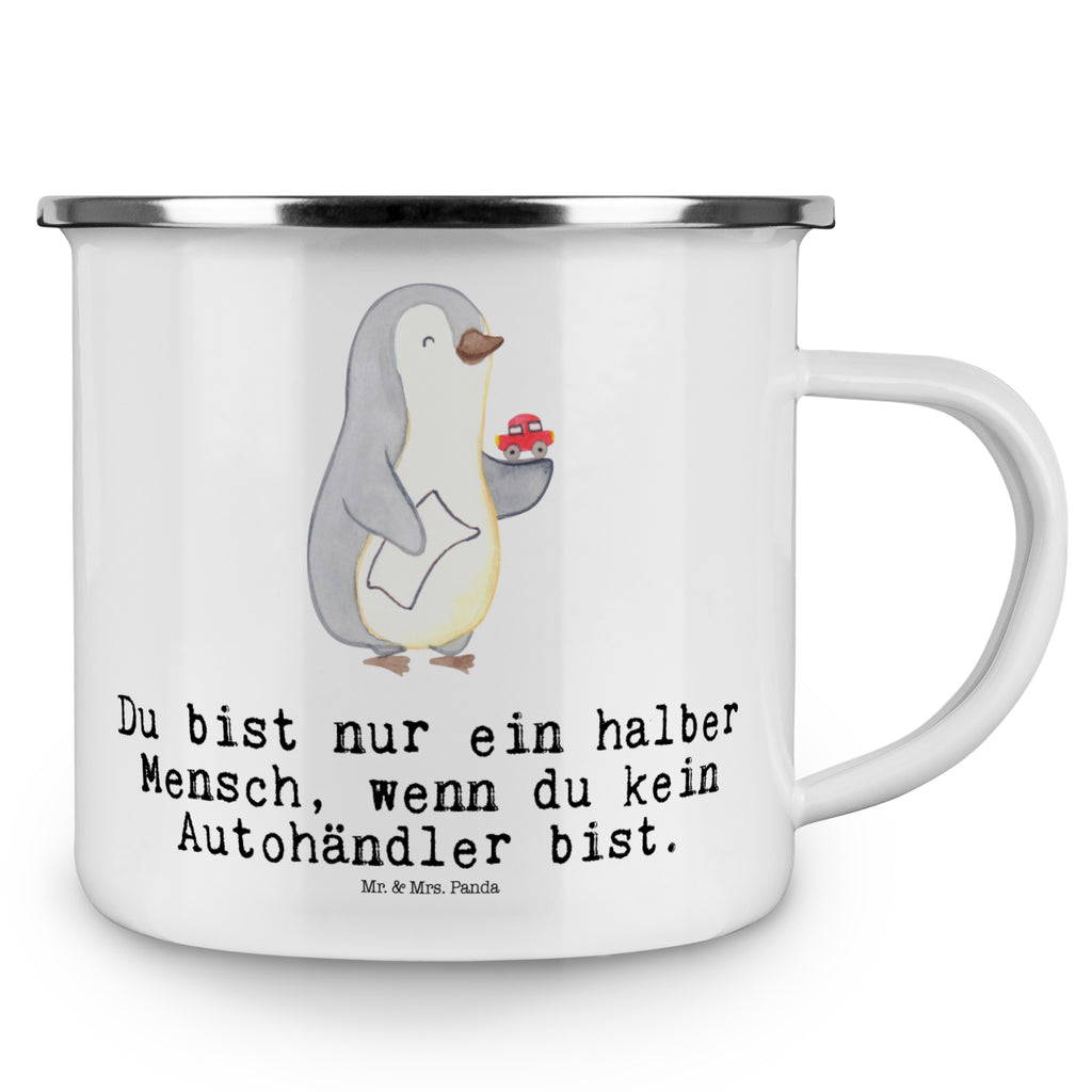 Camping Emaille Tasse Autohändler mit Herz Campingtasse, Trinkbecher, Metalltasse, Outdoor Tasse, Emaille Trinkbecher, Blechtasse Outdoor, Emaille Campingbecher, Edelstahl Trinkbecher, Metalltasse für Camping, Kaffee Blechtasse, Camping Tasse Metall, Beruf, Ausbildung, Jubiläum, Abschied, Rente, Kollege, Kollegin, Geschenk, Schenken, Arbeitskollege, Mitarbeiter, Firma, Danke, Dankeschön, Autohändler, Eröffnung Autohaus, Autohandel, Gebrauchtwagenhändler, Autoverkäufer