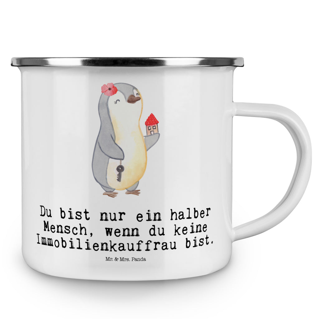 Camping Emaille Tasse Immobilienkauffrau mit Herz Campingtasse, Trinkbecher, Metalltasse, Outdoor Tasse, Emaille Trinkbecher, Blechtasse Outdoor, Emaille Campingbecher, Edelstahl Trinkbecher, Metalltasse für Camping, Kaffee Blechtasse, Camping Tasse Metall, Beruf, Ausbildung, Jubiläum, Abschied, Rente, Kollege, Kollegin, Geschenk, Schenken, Arbeitskollege, Mitarbeiter, Firma, Danke, Dankeschön, Immobilienmaklerin, Immobilienhändlerin, Immobilienkauffrau, Immobilienbüro