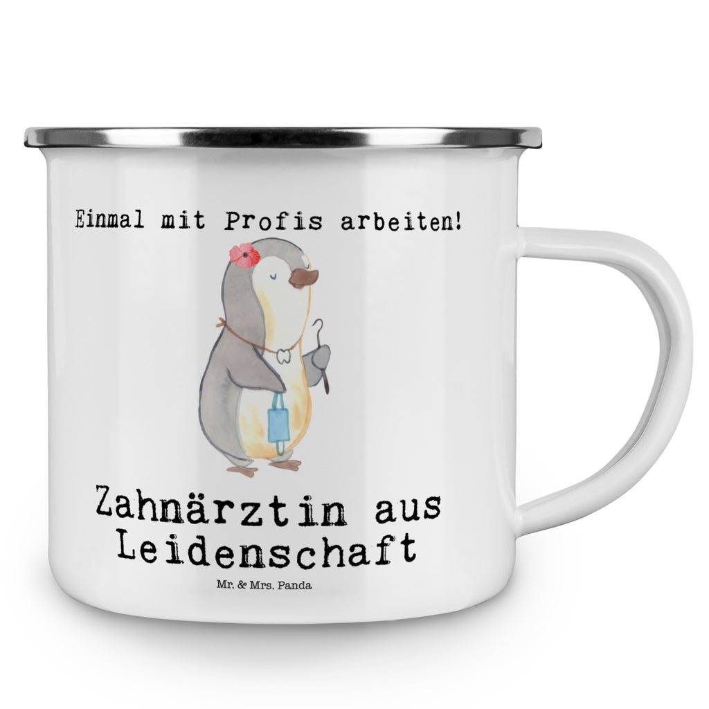 Camping Emaille Tasse Zahnärztin aus Leidenschaft Campingtasse, Trinkbecher, Metalltasse, Outdoor Tasse, Emaille Trinkbecher, Blechtasse Outdoor, Emaille Campingbecher, Edelstahl Trinkbecher, Metalltasse für Camping, Kaffee Blechtasse, Camping Tasse Metall, Beruf, Ausbildung, Jubiläum, Abschied, Rente, Kollege, Kollegin, Geschenk, Schenken, Arbeitskollege, Mitarbeiter, Firma, Danke, Dankeschön