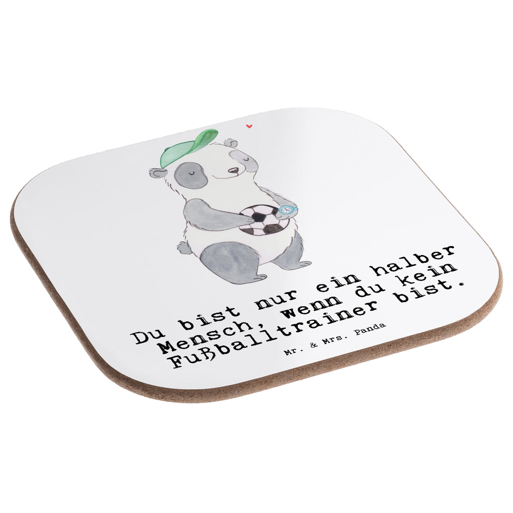 Quadratische Untersetzer Fußballtrainer mit Herz Bierdeckel, Glasuntersetzer, Untersetzer Gläser, Getränkeuntersetzer, Beruf, Ausbildung, Jubiläum, Abschied, Rente, Kollege, Kollegin, Geschenk, Schenken, Arbeitskollege, Mitarbeiter, Firma, Danke, Dankeschön, Fußballtrainer, Fußballspiel, Glücksbringer, Verein Fußball