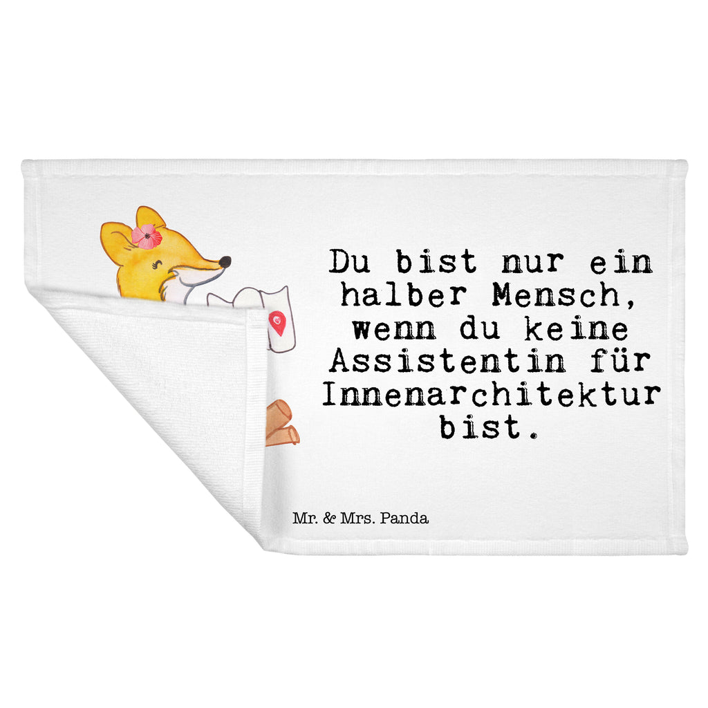 Gäste Handtuch Assistentin für Innenarchitektur mit Herz Gästetuch, Reisehandtuch, Sport Handtuch, Frottier, Kinder Handtuch, Beruf, Ausbildung, Jubiläum, Abschied, Rente, Kollege, Kollegin, Geschenk, Schenken, Arbeitskollege, Mitarbeiter, Firma, Danke, Dankeschön