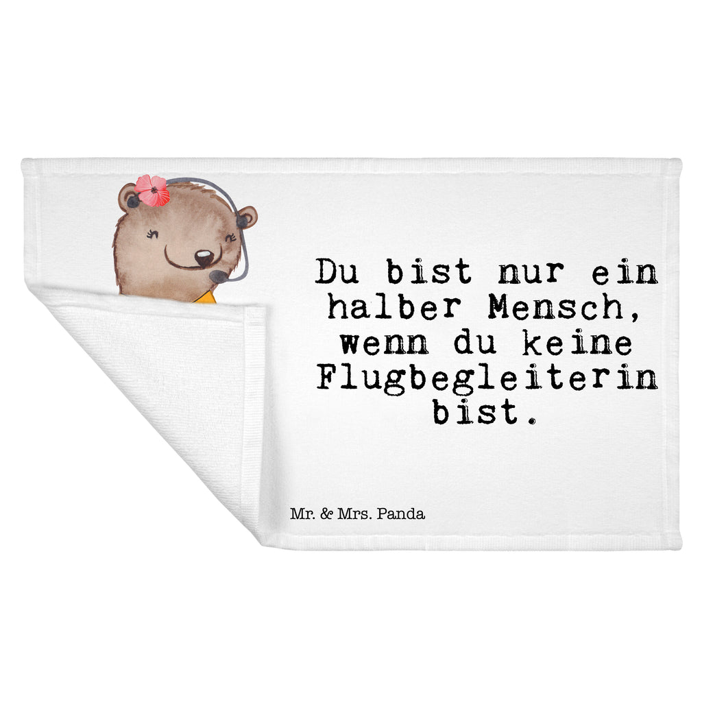 Gäste Handtuch Flugbegleiterin mit Herz Gästetuch, Reisehandtuch, Sport Handtuch, Frottier, Kinder Handtuch, Beruf, Ausbildung, Jubiläum, Abschied, Rente, Kollege, Kollegin, Geschenk, Schenken, Arbeitskollege, Mitarbeiter, Firma, Danke, Dankeschön, Flugbegleiterin, Stewardess, Flugstewardess, Flight-Attendant