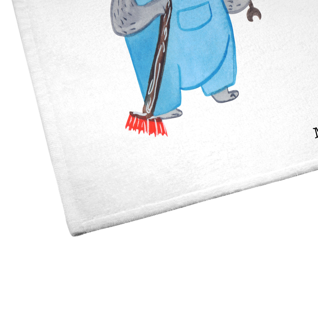 Gäste Handtuch Hausmeister mit Herz Gästetuch, Reisehandtuch, Sport Handtuch, Frottier, Kinder Handtuch, Beruf, Ausbildung, Jubiläum, Abschied, Rente, Kollege, Kollegin, Geschenk, Schenken, Arbeitskollege, Mitarbeiter, Firma, Danke, Dankeschön, Hausmeister, Concierge, Hausverwalter, Facility Manager