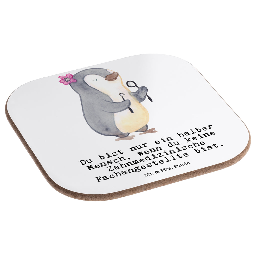 Quadratische Untersetzer Zahnmedizinische Fachangestellte mit Herz Bierdeckel, Glasuntersetzer, Untersetzer Gläser, Getränkeuntersetzer, Beruf, Ausbildung, Jubiläum, Abschied, Rente, Kollege, Kollegin, Geschenk, Schenken, Arbeitskollege, Mitarbeiter, Firma, Danke, Dankeschön