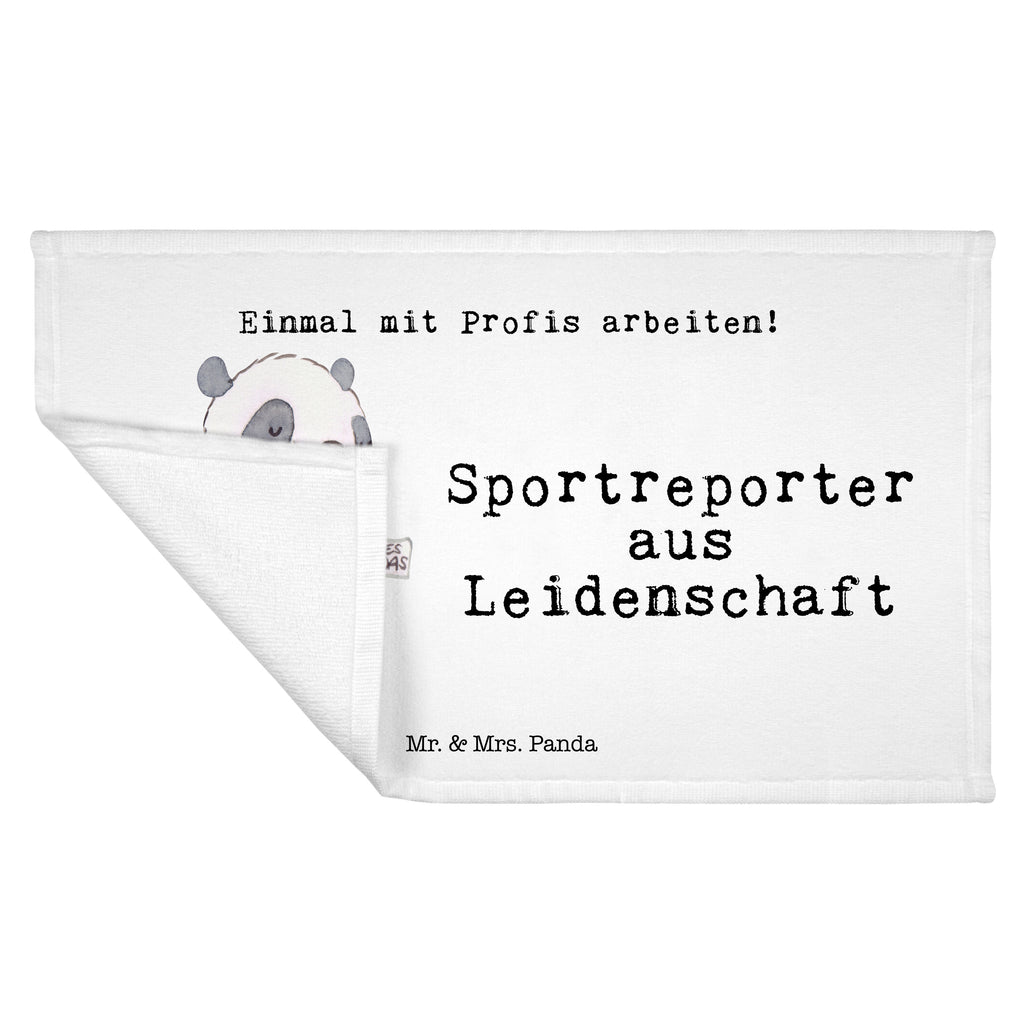 Gäste Handtuch Sportreporter aus Leidenschaft Gästetuch, Reisehandtuch, Sport Handtuch, Frottier, Kinder Handtuch, Beruf, Ausbildung, Jubiläum, Abschied, Rente, Kollege, Kollegin, Geschenk, Schenken, Arbeitskollege, Mitarbeiter, Firma, Danke, Dankeschön