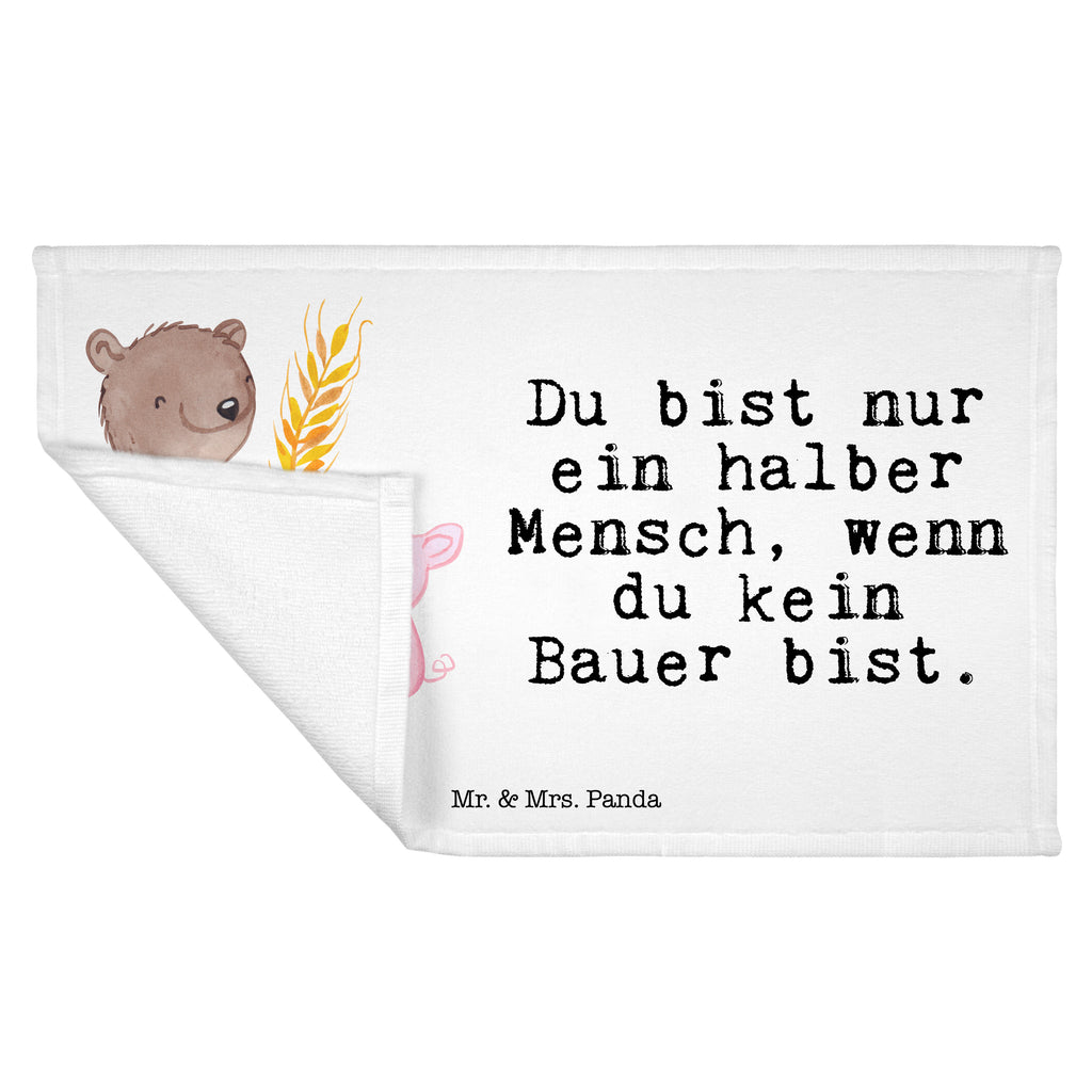 Gäste Handtuch Bauer mit Herz Gästetuch, Reisehandtuch, Sport Handtuch, Frottier, Kinder Handtuch, Beruf, Ausbildung, Jubiläum, Abschied, Rente, Kollege, Kollegin, Geschenk, Schenken, Arbeitskollege, Mitarbeiter, Firma, Danke, Dankeschön, Landwirt; Bauer, Tierwirt, Agronom, Farmer, Bauernhof