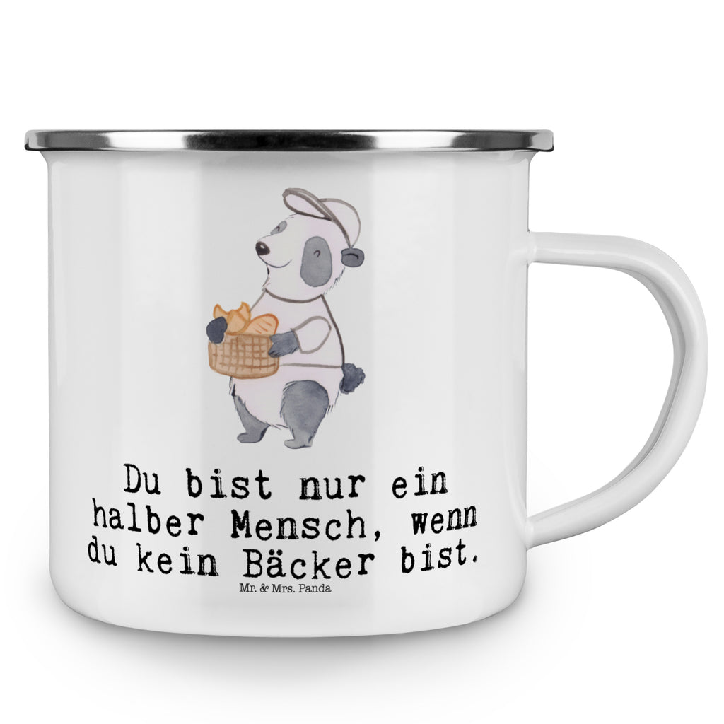Camping Emaille Tasse Bäcker mit Herz Campingtasse, Trinkbecher, Metalltasse, Outdoor Tasse, Emaille Trinkbecher, Blechtasse Outdoor, Emaille Campingbecher, Edelstahl Trinkbecher, Metalltasse für Camping, Kaffee Blechtasse, Camping Tasse Metall, Beruf, Ausbildung, Jubiläum, Abschied, Rente, Kollege, Kollegin, Geschenk, Schenken, Arbeitskollege, Mitarbeiter, Firma, Danke, Dankeschön, Bäcker, Konditor, Brotbäcker, Bäckerei, Backstube, Bäckerladen, Brotmanufaktur