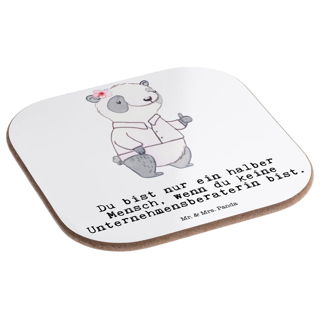 Quadratische Untersetzer Unternehmensberaterin mit Herz Bierdeckel, Glasuntersetzer, Untersetzer Gläser, Getränkeuntersetzer, Beruf, Ausbildung, Jubiläum, Abschied, Rente, Kollege, Kollegin, Geschenk, Schenken, Arbeitskollege, Mitarbeiter, Firma, Danke, Dankeschön