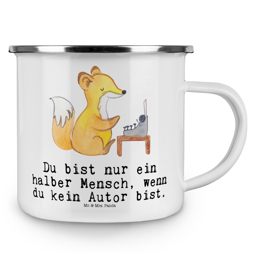 Camping Emaille Tasse Autor mit Herz Campingtasse, Trinkbecher, Metalltasse, Outdoor Tasse, Emaille Trinkbecher, Blechtasse Outdoor, Emaille Campingbecher, Edelstahl Trinkbecher, Metalltasse für Camping, Kaffee Blechtasse, Camping Tasse Metall, Beruf, Ausbildung, Jubiläum, Abschied, Rente, Kollege, Kollegin, Geschenk, Schenken, Arbeitskollege, Mitarbeiter, Firma, Danke, Dankeschön, Autor, Buchveröffentlichung, Schriftsteller, Verlag, Geschichtenschreiber, Hobbyautor