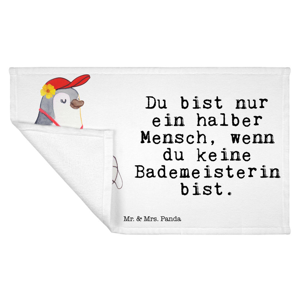 Gäste Handtuch Bademeisterin mit Herz Gästetuch, Reisehandtuch, Sport Handtuch, Frottier, Kinder Handtuch, Beruf, Ausbildung, Jubiläum, Abschied, Rente, Kollege, Kollegin, Geschenk, Schenken, Arbeitskollege, Mitarbeiter, Firma, Danke, Dankeschön, Bademeisterin, Rettungsschwimmerin, Schwimmmeisterin, Schwimmbad, Freibad, Badeanstalt, Schwimmverein, Schwimmschule