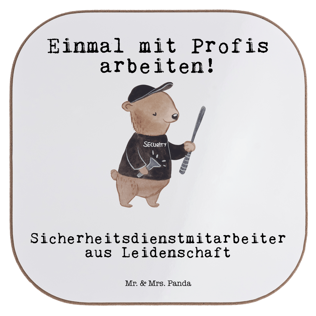 Quadratische Untersetzer Sicherheitsdienstmitarbeiter aus Leidenschaft Bierdeckel, Glasuntersetzer, Untersetzer Gläser, Getränkeuntersetzer, Beruf, Ausbildung, Jubiläum, Abschied, Rente, Kollege, Kollegin, Geschenk, Schenken, Arbeitskollege, Mitarbeiter, Firma, Danke, Dankeschön