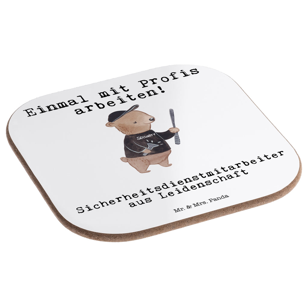 Quadratische Untersetzer Sicherheitsdienstmitarbeiter aus Leidenschaft Bierdeckel, Glasuntersetzer, Untersetzer Gläser, Getränkeuntersetzer, Beruf, Ausbildung, Jubiläum, Abschied, Rente, Kollege, Kollegin, Geschenk, Schenken, Arbeitskollege, Mitarbeiter, Firma, Danke, Dankeschön