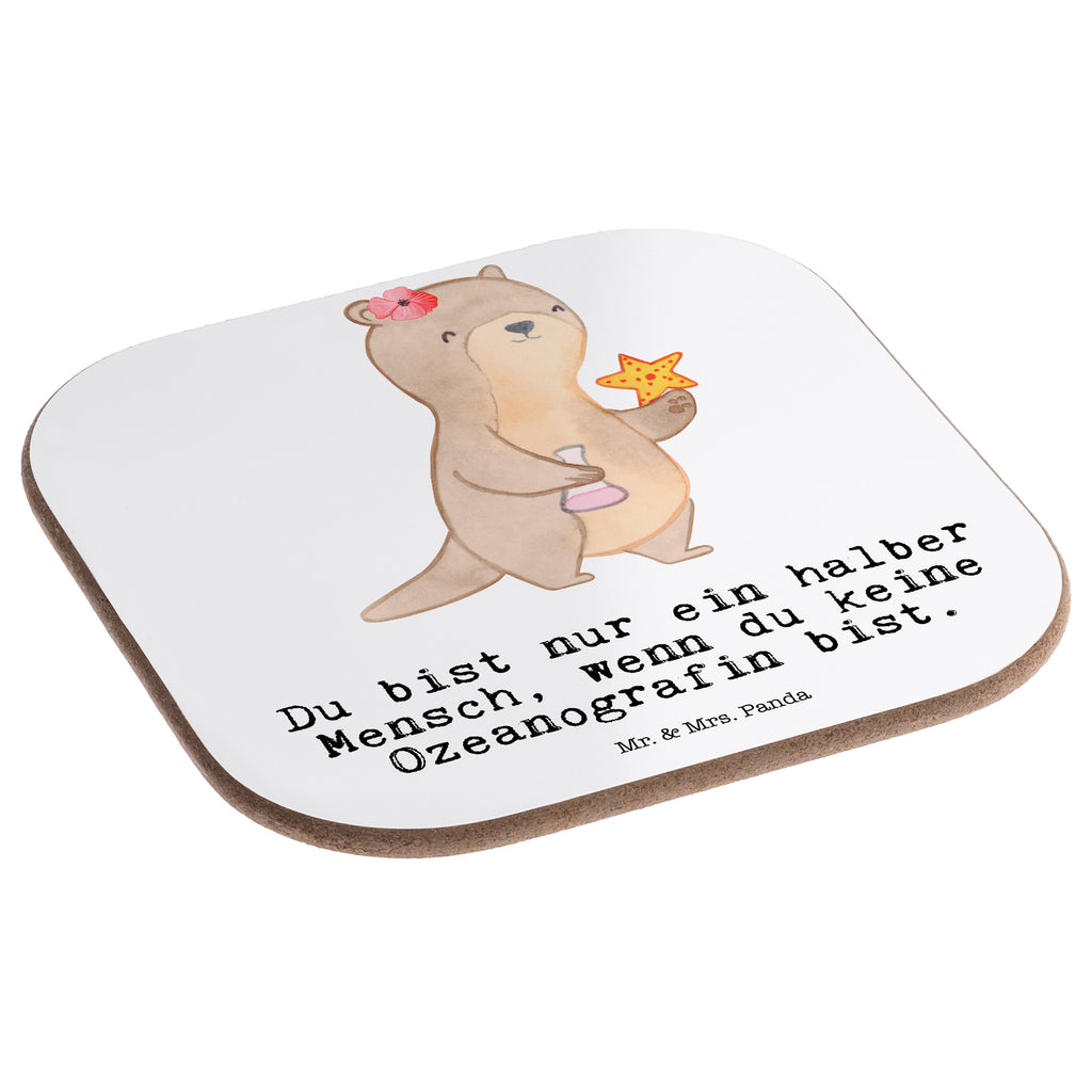 Quadratische Untersetzer Ozeanografin mit Herz Bierdeckel, Glasuntersetzer, Untersetzer Gläser, Getränkeuntersetzer, Beruf, Ausbildung, Jubiläum, Abschied, Rente, Kollege, Kollegin, Geschenk, Schenken, Arbeitskollege, Mitarbeiter, Firma, Danke, Dankeschön, Ozeanografin, Meeresbiologe, Meereskundler, Naturwissenschaftler, Meeresforscher, maritime Forschung, Studium