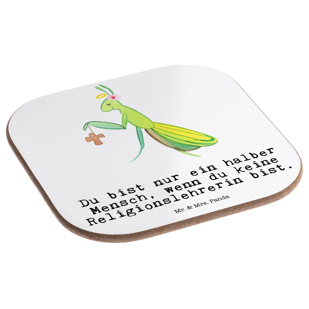 Quadratische Untersetzer Religionslehrerin mit Herz Bierdeckel, Glasuntersetzer, Untersetzer Gläser, Getränkeuntersetzer, Beruf, Ausbildung, Jubiläum, Abschied, Rente, Kollege, Kollegin, Geschenk, Schenken, Arbeitskollege, Mitarbeiter, Firma, Danke, Dankeschön, Religionslehrerin, Reli Lehrerin, Schule, Grundschule