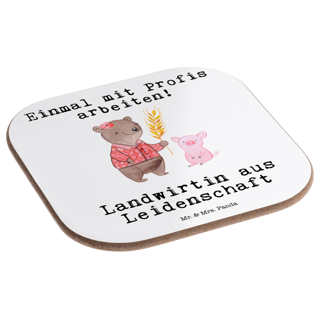 Quadratische Untersetzer Landwirtin aus Leidenschaft Bierdeckel, Glasuntersetzer, Untersetzer Gläser, Getränkeuntersetzer, Beruf, Ausbildung, Jubiläum, Abschied, Rente, Kollege, Kollegin, Geschenk, Schenken, Arbeitskollege, Mitarbeiter, Firma, Danke, Dankeschön, Landwirtin, Bäuerin, Tierwirtin, Agronomin, Farmerin, Bauernhof