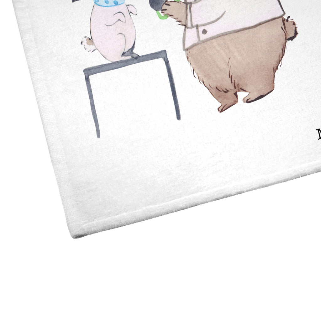 Gäste Handtuch Tierarzt mit Herz Gästetuch, Reisehandtuch, Sport Handtuch, Frottier, Kinder Handtuch, Beruf, Ausbildung, Jubiläum, Abschied, Rente, Kollege, Kollegin, Geschenk, Schenken, Arbeitskollege, Mitarbeiter, Firma, Danke, Dankeschön