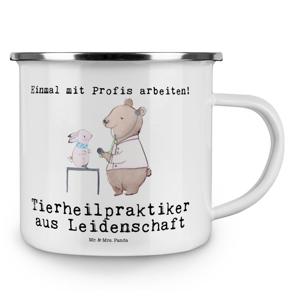 Camping Emaille Tasse Tierheilpraktiker aus Leidenschaft Campingtasse, Trinkbecher, Metalltasse, Outdoor Tasse, Emaille Trinkbecher, Blechtasse Outdoor, Emaille Campingbecher, Edelstahl Trinkbecher, Metalltasse für Camping, Kaffee Blechtasse, Camping Tasse Metall, Beruf, Ausbildung, Jubiläum, Abschied, Rente, Kollege, Kollegin, Geschenk, Schenken, Arbeitskollege, Mitarbeiter, Firma, Danke, Dankeschön