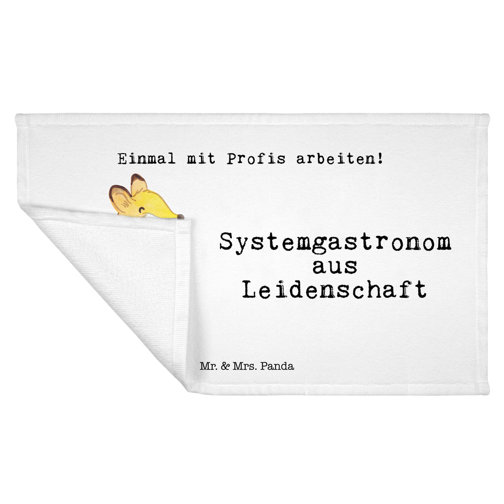 Gäste Handtuch Systemgastronom aus Leidenschaft Gästetuch, Reisehandtuch, Sport Handtuch, Frottier, Kinder Handtuch, Beruf, Ausbildung, Jubiläum, Abschied, Rente, Kollege, Kollegin, Geschenk, Schenken, Arbeitskollege, Mitarbeiter, Firma, Danke, Dankeschön