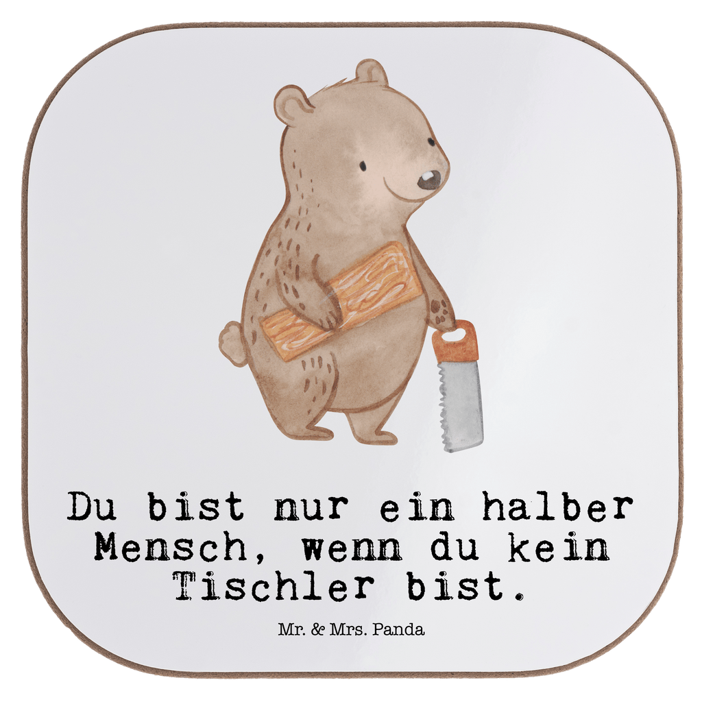 Quadratische Untersetzer Tischler mit Herz Bierdeckel, Glasuntersetzer, Untersetzer Gläser, Getränkeuntersetzer, Beruf, Ausbildung, Jubiläum, Abschied, Rente, Kollege, Kollegin, Geschenk, Schenken, Arbeitskollege, Mitarbeiter, Firma, Danke, Dankeschön