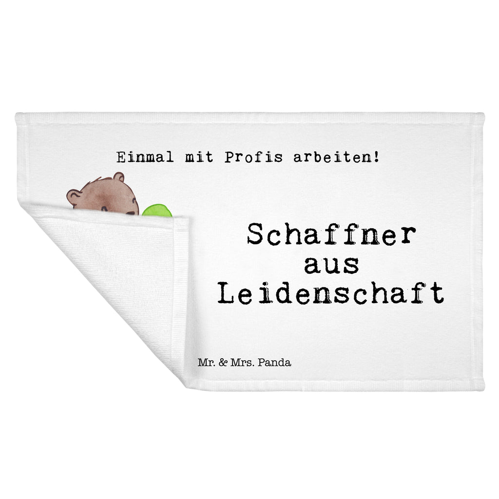 Gäste Handtuch Schaffner aus Leidenschaft Gästetuch, Reisehandtuch, Sport Handtuch, Frottier, Kinder Handtuch, Beruf, Ausbildung, Jubiläum, Abschied, Rente, Kollege, Kollegin, Geschenk, Schenken, Arbeitskollege, Mitarbeiter, Firma, Danke, Dankeschön