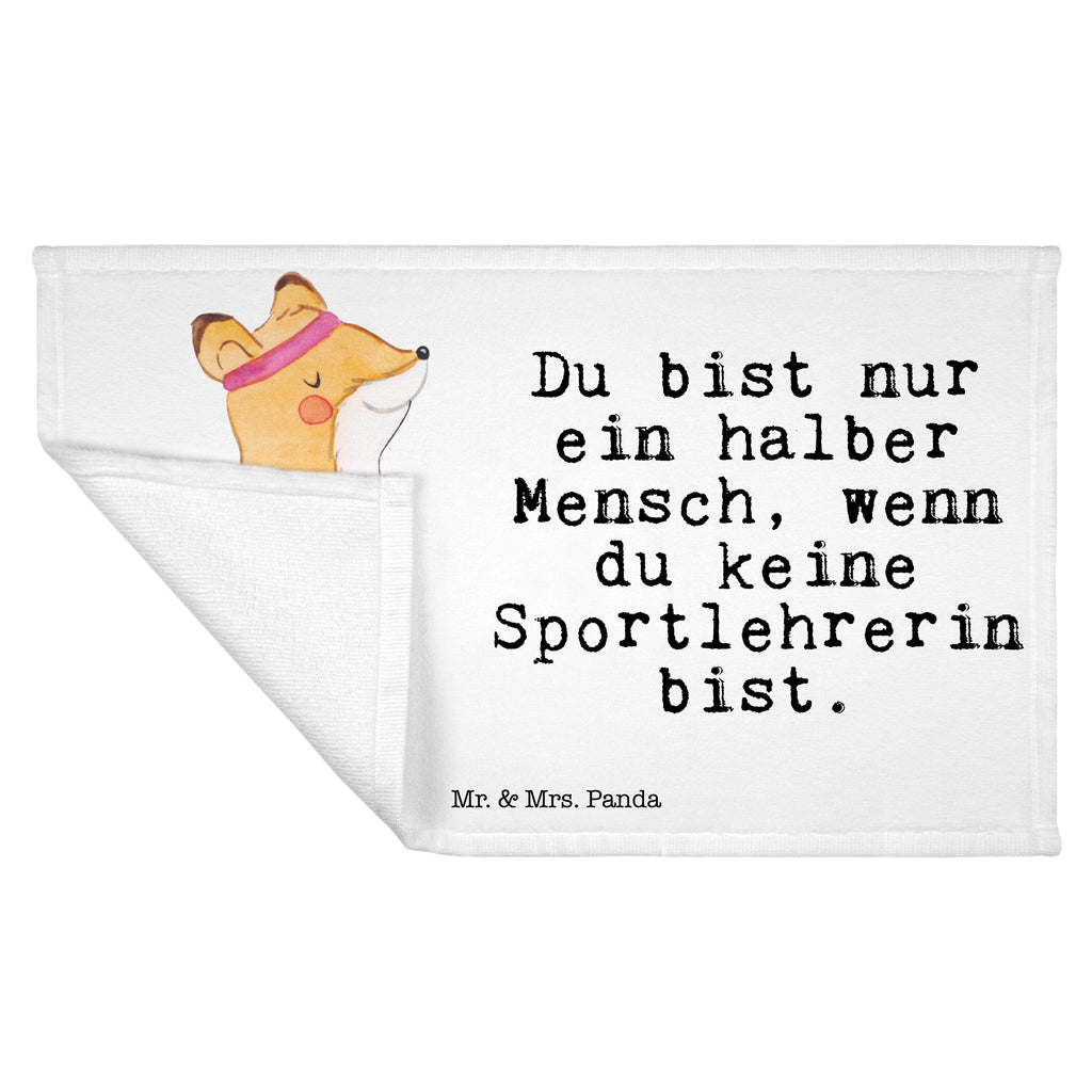 Gäste Handtuch Sportlehrerin mit Herz Gästetuch, Reisehandtuch, Sport Handtuch, Frottier, Kinder Handtuch, Beruf, Ausbildung, Jubiläum, Abschied, Rente, Kollege, Kollegin, Geschenk, Schenken, Arbeitskollege, Mitarbeiter, Firma, Danke, Dankeschön