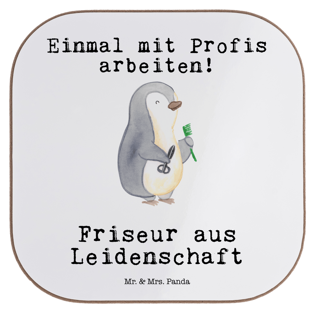 Quadratische Untersetzer Friseur aus Leidenschaft Bierdeckel, Glasuntersetzer, Untersetzer Gläser, Getränkeuntersetzer, Beruf, Ausbildung, Jubiläum, Abschied, Rente, Kollege, Kollegin, Geschenk, Schenken, Arbeitskollege, Mitarbeiter, Firma, Danke, Dankeschön, Frisör, Haarstylist, Frisörbesuch, Friseursalon, Barbier, Coiffeur, Eröffnung Friseur