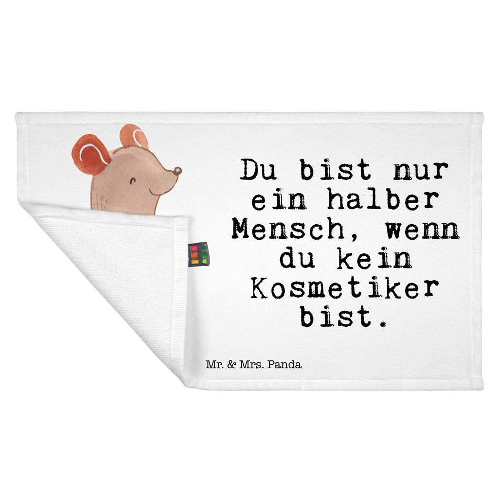 Gäste Handtuch Kosmetiker mit Herz Gästetuch, Reisehandtuch, Sport Handtuch, Frottier, Kinder Handtuch, Beruf, Ausbildung, Jubiläum, Abschied, Rente, Kollege, Kollegin, Geschenk, Schenken, Arbeitskollege, Mitarbeiter, Firma, Danke, Dankeschön, Kosmetiker, Make Up Artist, Maskenbildner, Visagist, Beauty Salon, Kosmetikstudio, Eröffnung