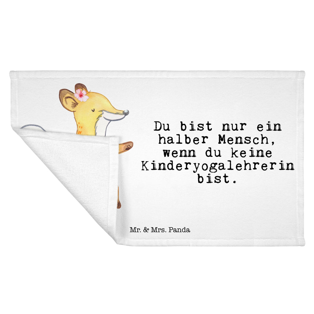 Gäste Handtuch Kinderyogalehrerin mit Herz Gästetuch, Reisehandtuch, Sport Handtuch, Frottier, Kinder Handtuch, Beruf, Ausbildung, Jubiläum, Abschied, Rente, Kollege, Kollegin, Geschenk, Schenken, Arbeitskollege, Mitarbeiter, Firma, Danke, Dankeschön