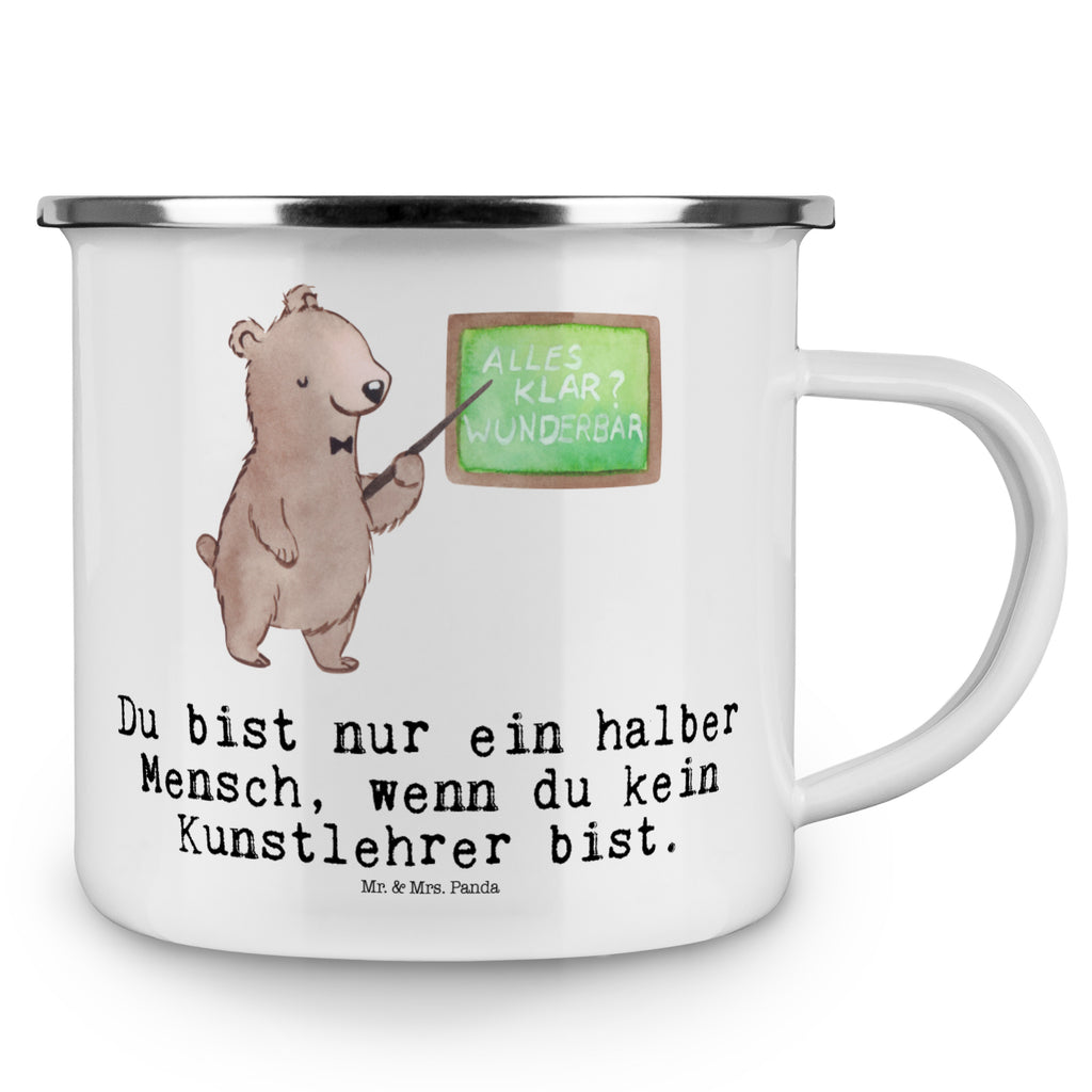 Camping Emaille Tasse Kunstlehrer mit Herz Campingtasse, Trinkbecher, Metalltasse, Outdoor Tasse, Emaille Trinkbecher, Blechtasse Outdoor, Emaille Campingbecher, Edelstahl Trinkbecher, Metalltasse für Camping, Kaffee Blechtasse, Camping Tasse Metall, Beruf, Ausbildung, Jubiläum, Abschied, Rente, Kollege, Kollegin, Geschenk, Schenken, Arbeitskollege, Mitarbeiter, Firma, Danke, Dankeschön, Kunstlehrer, Kunstunterricht, Kunstschule