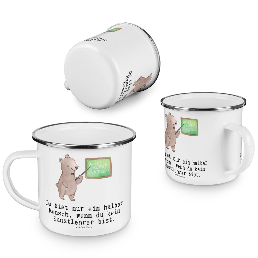Camping Emaille Tasse Kunstlehrer mit Herz Campingtasse, Trinkbecher, Metalltasse, Outdoor Tasse, Emaille Trinkbecher, Blechtasse Outdoor, Emaille Campingbecher, Edelstahl Trinkbecher, Metalltasse für Camping, Kaffee Blechtasse, Camping Tasse Metall, Beruf, Ausbildung, Jubiläum, Abschied, Rente, Kollege, Kollegin, Geschenk, Schenken, Arbeitskollege, Mitarbeiter, Firma, Danke, Dankeschön, Kunstlehrer, Kunstunterricht, Kunstschule