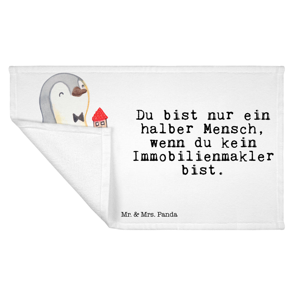 Gäste Handtuch Immobilienmakler mit Herz Gästetuch, Reisehandtuch, Sport Handtuch, Frottier, Kinder Handtuch, Beruf, Ausbildung, Jubiläum, Abschied, Rente, Kollege, Kollegin, Geschenk, Schenken, Arbeitskollege, Mitarbeiter, Firma, Danke, Dankeschön, Immobilienmakler, Immobilienhändler, Immobilienkaufmann, Immobilienbüro