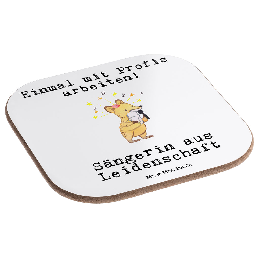 Quadratische Untersetzer Sängerin aus Leidenschaft Bierdeckel, Glasuntersetzer, Untersetzer Gläser, Getränkeuntersetzer, Beruf, Ausbildung, Jubiläum, Abschied, Rente, Kollege, Kollegin, Geschenk, Schenken, Arbeitskollege, Mitarbeiter, Firma, Danke, Dankeschön
