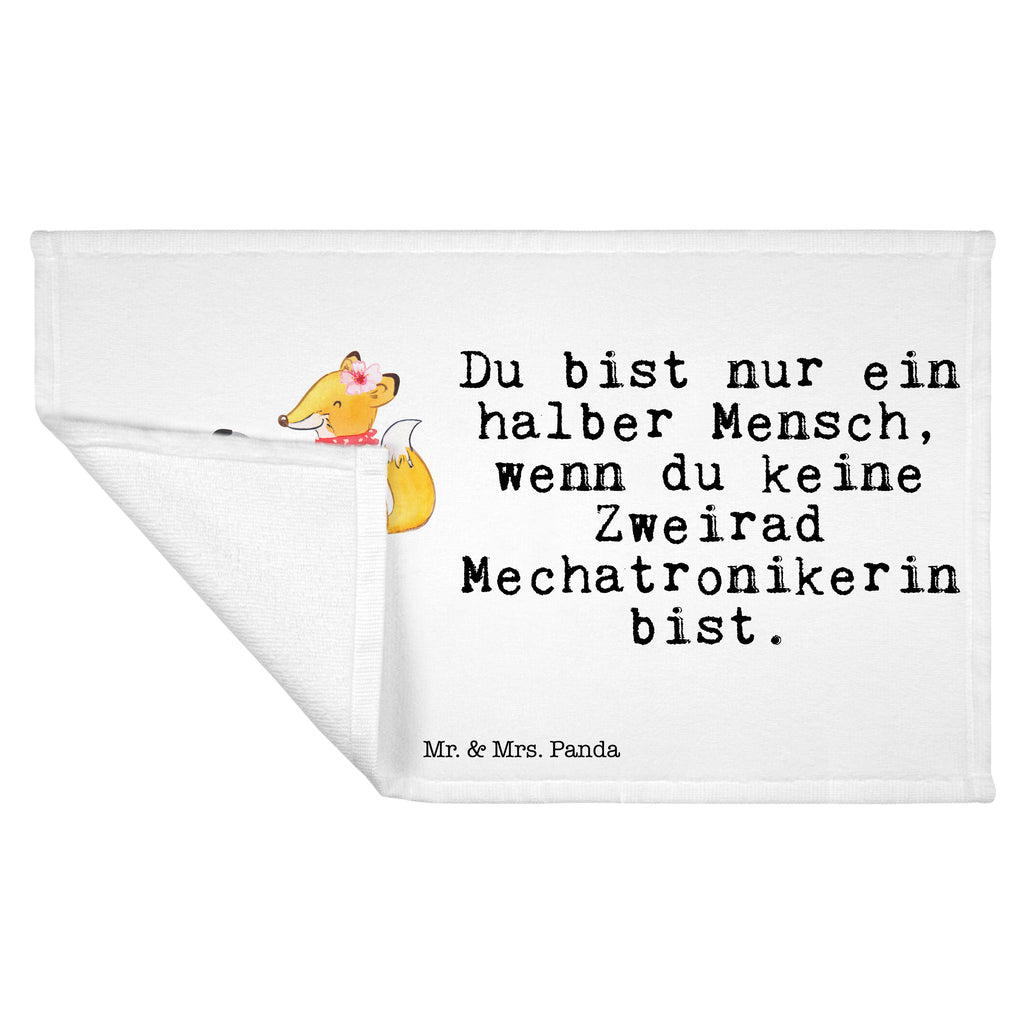 Gäste Handtuch Zweirad Mechatronikerin mit Herz Gästetuch, Reisehandtuch, Sport Handtuch, Frottier, Kinder Handtuch, Beruf, Ausbildung, Jubiläum, Abschied, Rente, Kollege, Kollegin, Geschenk, Schenken, Arbeitskollege, Mitarbeiter, Firma, Danke, Dankeschön