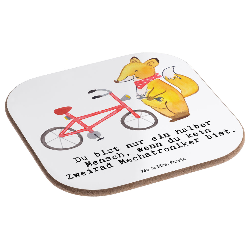 Quadratische Untersetzer Zweirad Mechatroniker mit Herz Bierdeckel, Glasuntersetzer, Untersetzer Gläser, Getränkeuntersetzer, Beruf, Ausbildung, Jubiläum, Abschied, Rente, Kollege, Kollegin, Geschenk, Schenken, Arbeitskollege, Mitarbeiter, Firma, Danke, Dankeschön