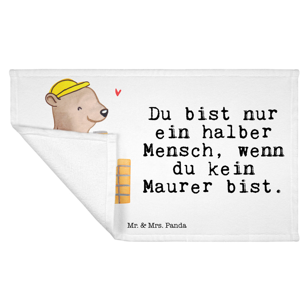 Gäste Handtuch Maurer mit Herz Gästetuch, Reisehandtuch, Sport Handtuch, Frottier, Kinder Handtuch, Beruf, Ausbildung, Jubiläum, Abschied, Rente, Kollege, Kollegin, Geschenk, Schenken, Arbeitskollege, Mitarbeiter, Firma, Danke, Dankeschön, Maurer, Maurermeister, Gesellenprüfung, Handwerker, Maurerbetrieb