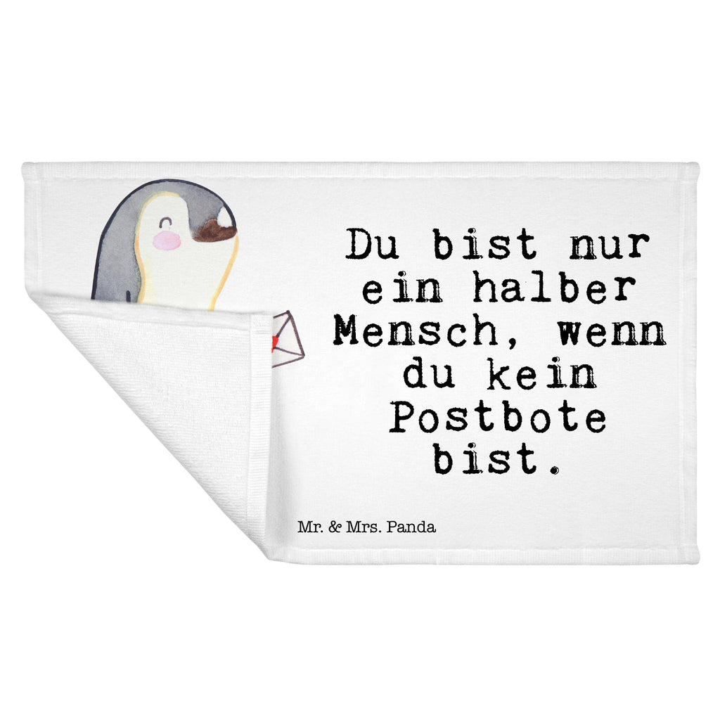 Gäste Handtuch Postbote mit Herz Gästetuch, Reisehandtuch, Sport Handtuch, Frottier, Kinder Handtuch, Beruf, Ausbildung, Jubiläum, Abschied, Rente, Kollege, Kollegin, Geschenk, Schenken, Arbeitskollege, Mitarbeiter, Firma, Danke, Dankeschön, Postbote, Briefzusteller, Briefträger, Postler
