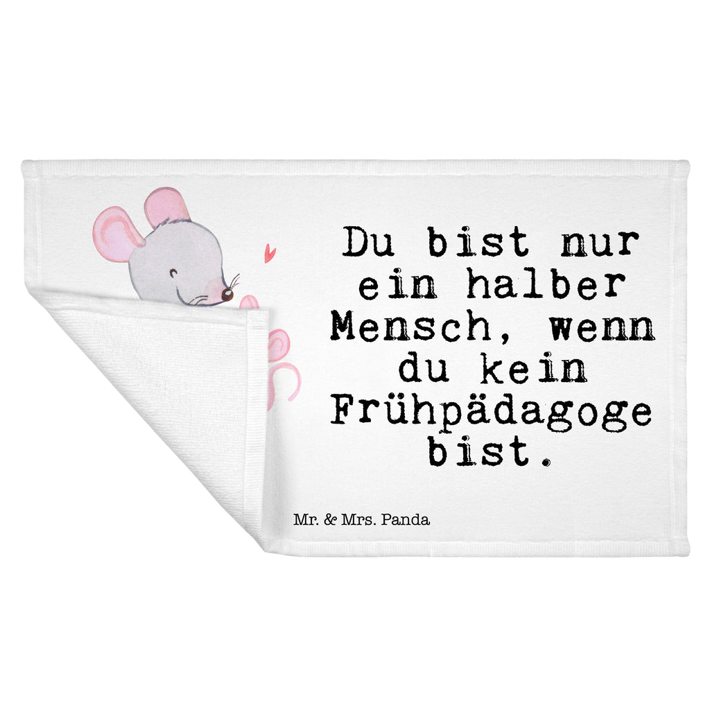Gäste Handtuch Frühpädagoge mit Herz Gästetuch, Reisehandtuch, Sport Handtuch, Frottier, Kinder Handtuch, Beruf, Ausbildung, Jubiläum, Abschied, Rente, Kollege, Kollegin, Geschenk, Schenken, Arbeitskollege, Mitarbeiter, Firma, Danke, Dankeschön, Frühpädagoge, Frühpädagogik, Studium