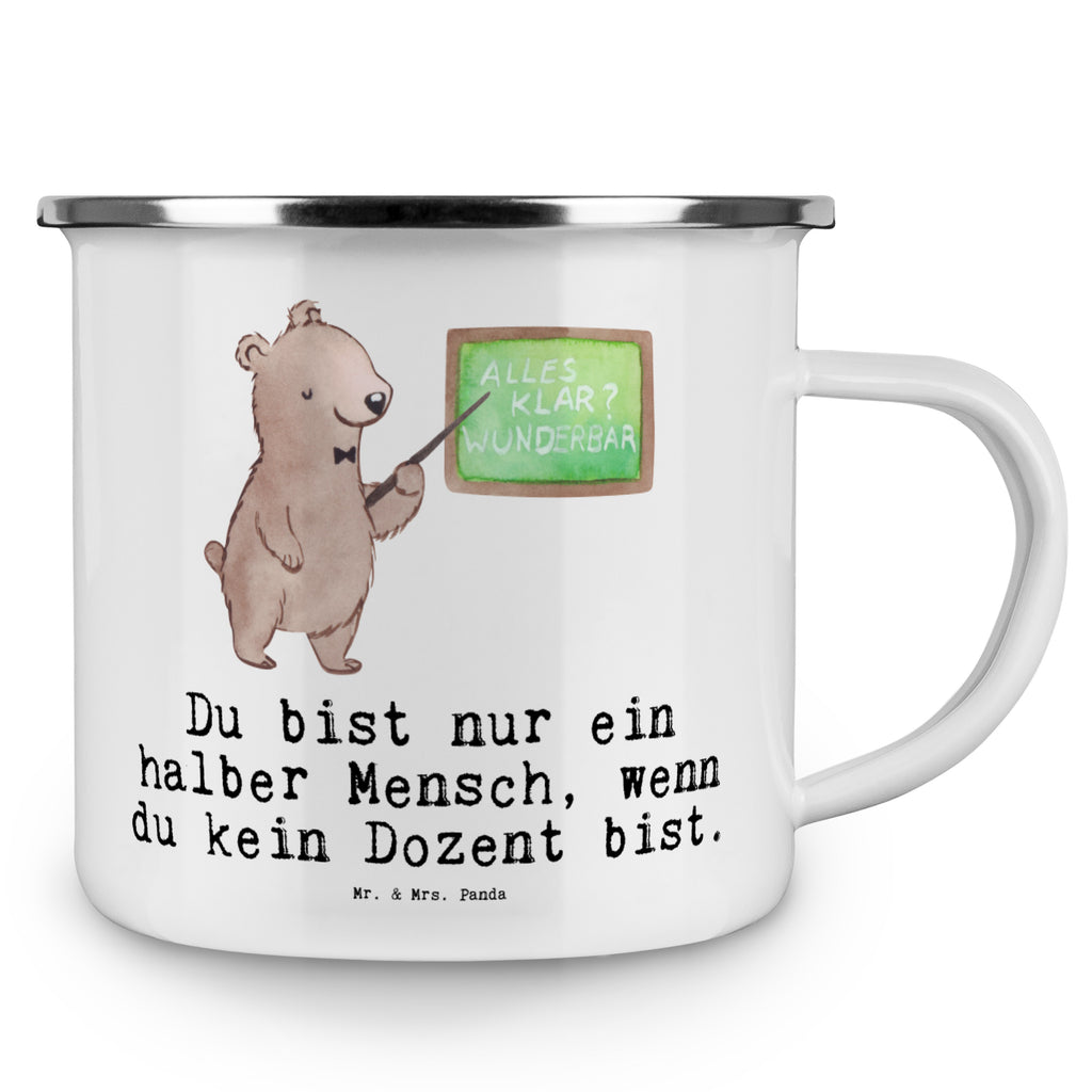 Camping Emaille Tasse Dozent mit Herz Campingtasse, Trinkbecher, Metalltasse, Outdoor Tasse, Emaille Trinkbecher, Blechtasse Outdoor, Emaille Campingbecher, Edelstahl Trinkbecher, Metalltasse für Camping, Kaffee Blechtasse, Camping Tasse Metall, Beruf, Ausbildung, Jubiläum, Abschied, Rente, Kollege, Kollegin, Geschenk, Schenken, Arbeitskollege, Mitarbeiter, Firma, Danke, Dankeschön, Dozent, Professor, Universität, Vorlesung, Tutor, Akademiker, Uni, Unterricht
