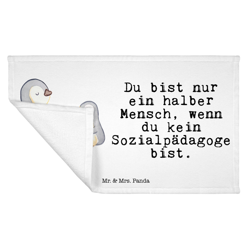 Gäste Handtuch Sozialpädagoge mit Herz Gästetuch, Reisehandtuch, Sport Handtuch, Frottier, Kinder Handtuch, Beruf, Ausbildung, Jubiläum, Abschied, Rente, Kollege, Kollegin, Geschenk, Schenken, Arbeitskollege, Mitarbeiter, Firma, Danke, Dankeschön