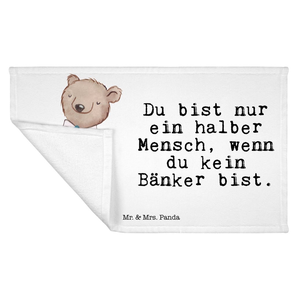 Gäste Handtuch Bänker mit Herz Gästetuch, Reisehandtuch, Sport Handtuch, Frottier, Kinder Handtuch, Beruf, Ausbildung, Jubiläum, Abschied, Rente, Kollege, Kollegin, Geschenk, Schenken, Arbeitskollege, Mitarbeiter, Firma, Danke, Dankeschön, Bänker, Bankfachmann, Bankangestellter, Bankberater
