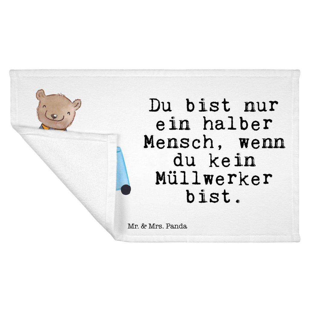 Gäste Handtuch Müllwerker mit Herz Gästetuch, Reisehandtuch, Sport Handtuch, Frottier, Kinder Handtuch, Beruf, Ausbildung, Jubiläum, Abschied, Rente, Kollege, Kollegin, Geschenk, Schenken, Arbeitskollege, Mitarbeiter, Firma, Danke, Dankeschön, Müllwerker, Fachkraft Kreislauf- und Abfallwirtschaft, Müllentsorger, Kehrichtmann, Müllmann, Müllfahrer