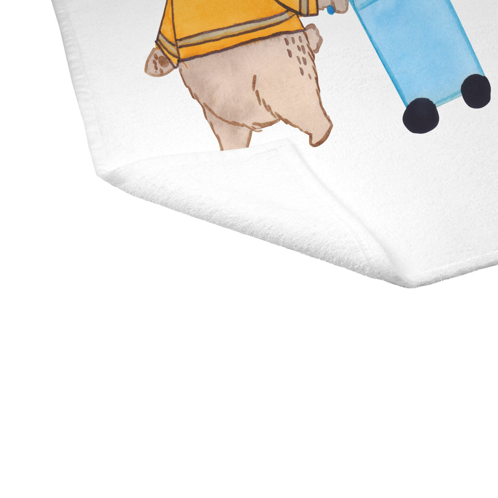 Gäste Handtuch Müllwerker mit Herz Gästetuch, Reisehandtuch, Sport Handtuch, Frottier, Kinder Handtuch, Beruf, Ausbildung, Jubiläum, Abschied, Rente, Kollege, Kollegin, Geschenk, Schenken, Arbeitskollege, Mitarbeiter, Firma, Danke, Dankeschön, Müllwerker, Fachkraft Kreislauf- und Abfallwirtschaft, Müllentsorger, Kehrichtmann, Müllmann, Müllfahrer