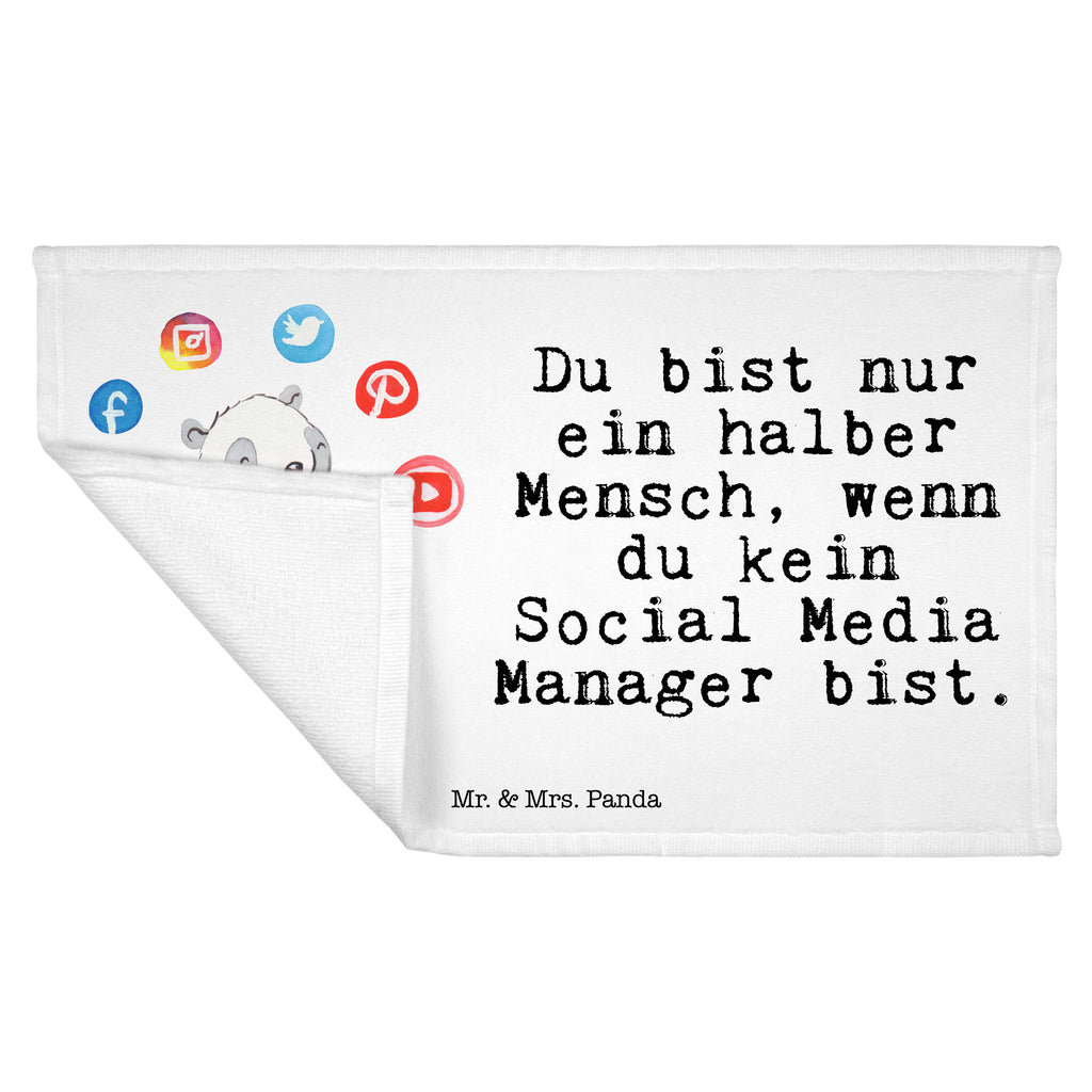 Gäste Handtuch Social Media Manager mit Herz Gästetuch, Reisehandtuch, Sport Handtuch, Frottier, Kinder Handtuch, Beruf, Ausbildung, Jubiläum, Abschied, Rente, Kollege, Kollegin, Geschenk, Schenken, Arbeitskollege, Mitarbeiter, Firma, Danke, Dankeschön
