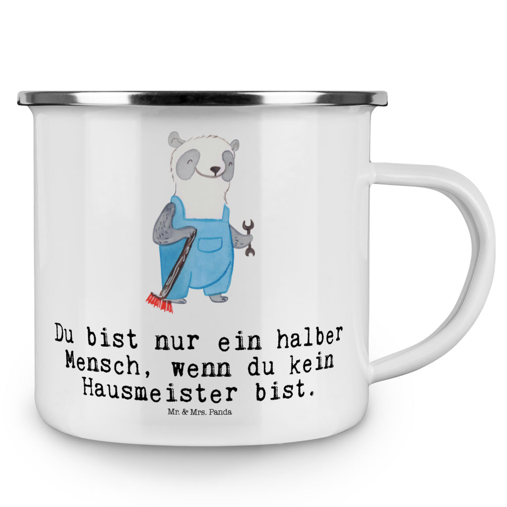 Camping Emaille Tasse Hausmeister mit Herz Campingtasse, Trinkbecher, Metalltasse, Outdoor Tasse, Emaille Trinkbecher, Blechtasse Outdoor, Emaille Campingbecher, Edelstahl Trinkbecher, Metalltasse für Camping, Kaffee Blechtasse, Camping Tasse Metall, Beruf, Ausbildung, Jubiläum, Abschied, Rente, Kollege, Kollegin, Geschenk, Schenken, Arbeitskollege, Mitarbeiter, Firma, Danke, Dankeschön, Hausmeister, Concierge, Hausverwalter, Facility Manager