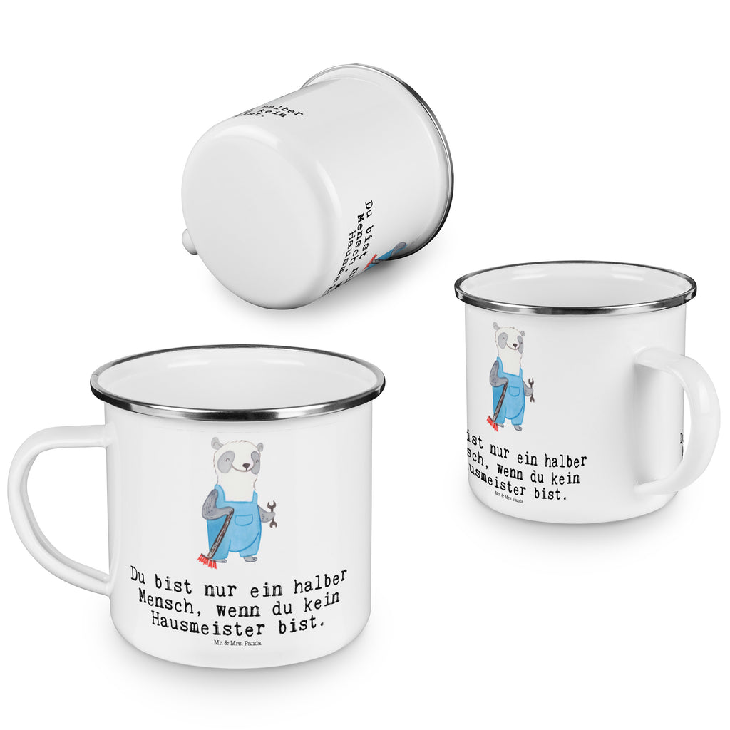 Camping Emaille Tasse Hausmeister mit Herz Campingtasse, Trinkbecher, Metalltasse, Outdoor Tasse, Emaille Trinkbecher, Blechtasse Outdoor, Emaille Campingbecher, Edelstahl Trinkbecher, Metalltasse für Camping, Kaffee Blechtasse, Camping Tasse Metall, Beruf, Ausbildung, Jubiläum, Abschied, Rente, Kollege, Kollegin, Geschenk, Schenken, Arbeitskollege, Mitarbeiter, Firma, Danke, Dankeschön, Hausmeister, Concierge, Hausverwalter, Facility Manager