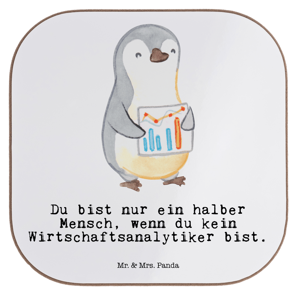 Quadratische Untersetzer Wirtschaftsanalytiker mit Herz Bierdeckel, Glasuntersetzer, Untersetzer Gläser, Getränkeuntersetzer, Beruf, Ausbildung, Jubiläum, Abschied, Rente, Kollege, Kollegin, Geschenk, Schenken, Arbeitskollege, Mitarbeiter, Firma, Danke, Dankeschön