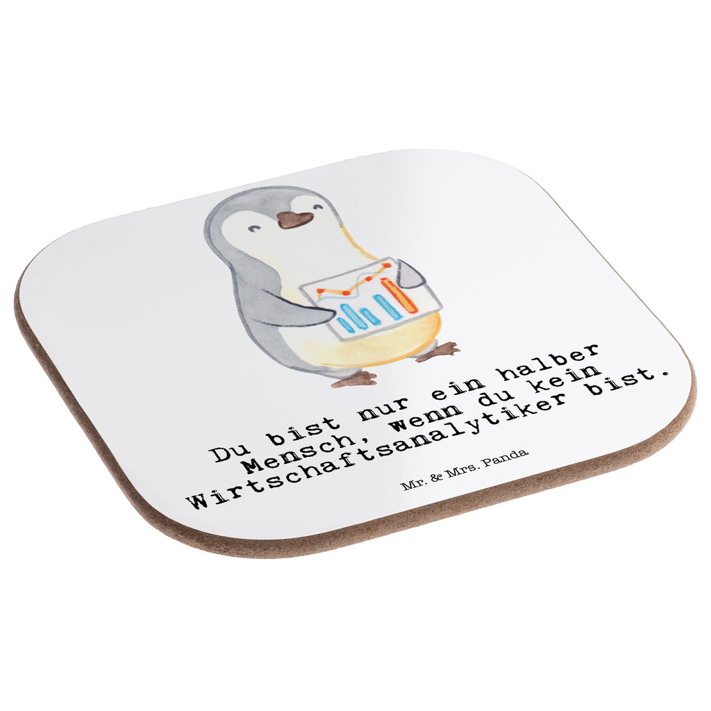 Quadratische Untersetzer Wirtschaftsanalytiker mit Herz Bierdeckel, Glasuntersetzer, Untersetzer Gläser, Getränkeuntersetzer, Beruf, Ausbildung, Jubiläum, Abschied, Rente, Kollege, Kollegin, Geschenk, Schenken, Arbeitskollege, Mitarbeiter, Firma, Danke, Dankeschön