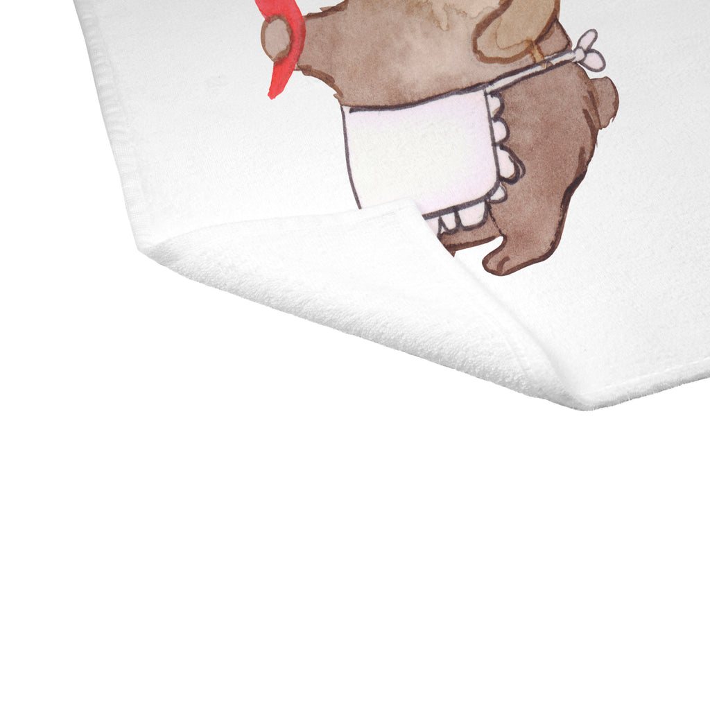 Gäste Handtuch Pizzabäcker mit Herz Gästetuch, Reisehandtuch, Sport Handtuch, Frottier, Kinder Handtuch, Beruf, Ausbildung, Jubiläum, Abschied, Rente, Kollege, Kollegin, Geschenk, Schenken, Arbeitskollege, Mitarbeiter, Firma, Danke, Dankeschön, Lieferdienstmitarbeiter, Pizzabäcker, Pizzabote, Pizzabringdienst, Lieferbringdienst